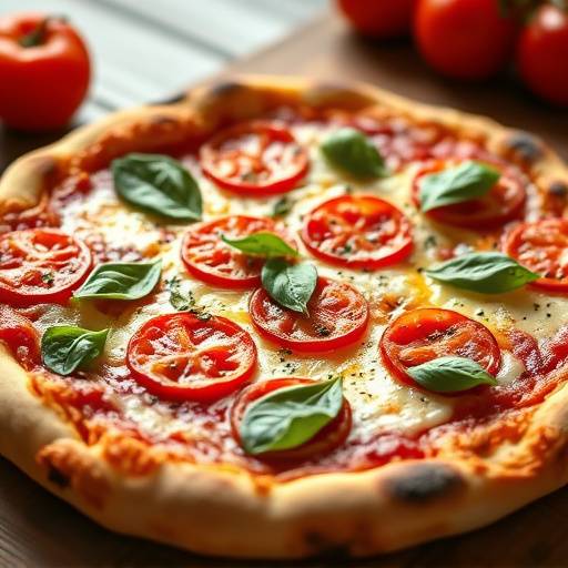 A freshly baked Margherita Pizza