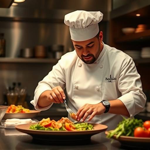 Chef Alessandro preparing a dish